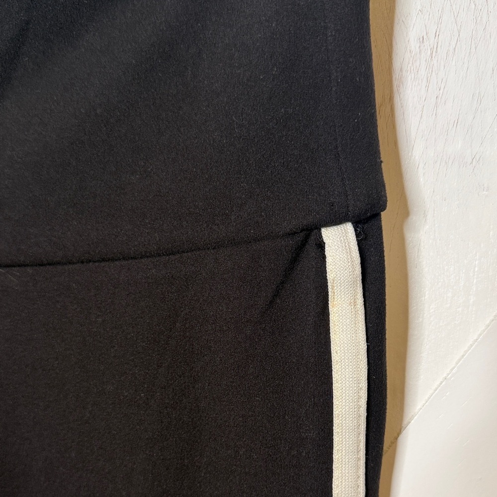 Love Tree Black Flare Pants with White Side Stripes - Picture 10 of 15